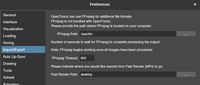 Set the path for ffmpeg with flatpak install.